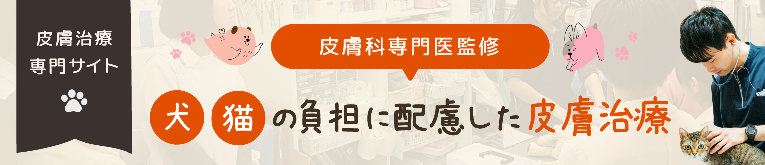 あま動物病院 皮膚科専門サイトへのリンクバナー